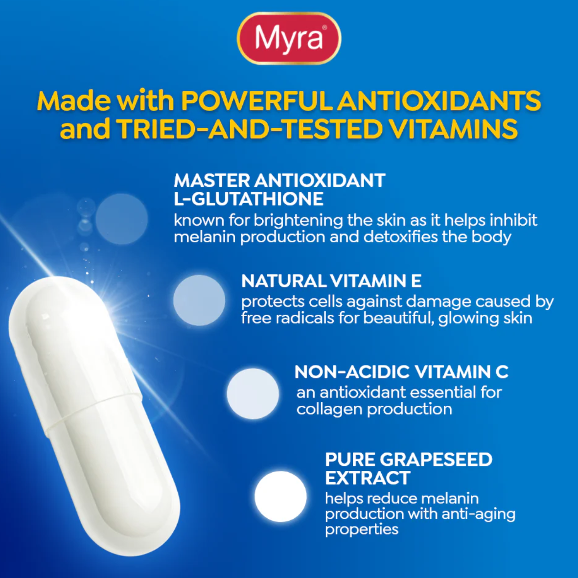 myra glutathione Myra Glow Radiance White