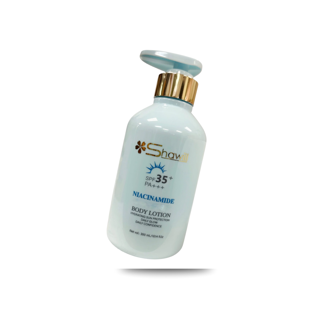 Shawill SPF 35+ PA+++ Niacinamide Body Lotion – Hydrating Sun