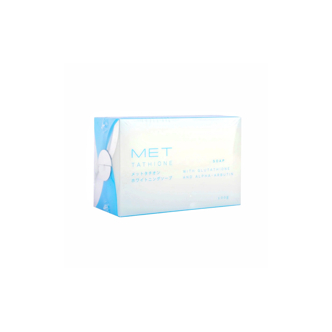 MET Tathione, Glutathione Soap, Japanese Skincare, Alpha Arbutin, CoQ10 Soap, Brightening Cleanser, Hydrating Soap, Face and Body Soap, Premium Soap Bar, Skin Vitality USA