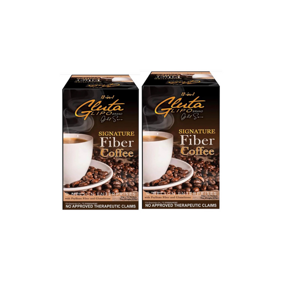 GlutaLipo Gold Series Signature Fiber Coffee - 20 Sachets (NO BOX )