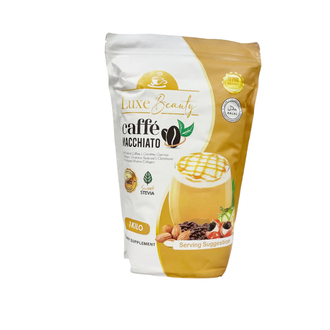 glutathione coffee Luxe Beauty Caffe Macchiato with Collagen & Glutathione