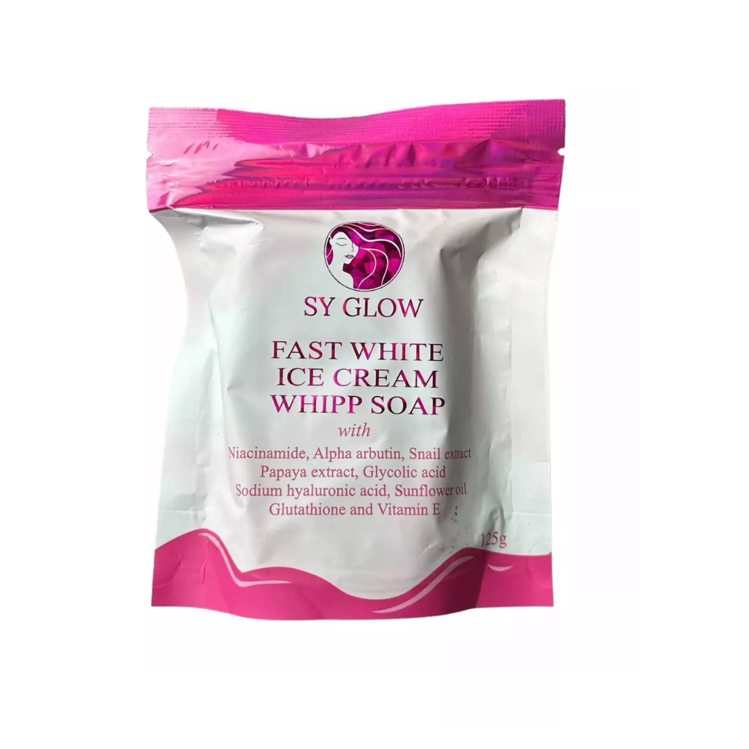 SY Glow Fast White Ice Cream Whipp Soap Brighten and Revitalize Skin Skin Vitality USA SY Glow Fast White Ice Cream Whipp Soap Brighten and Revitalize Skin Skin Vitality USA