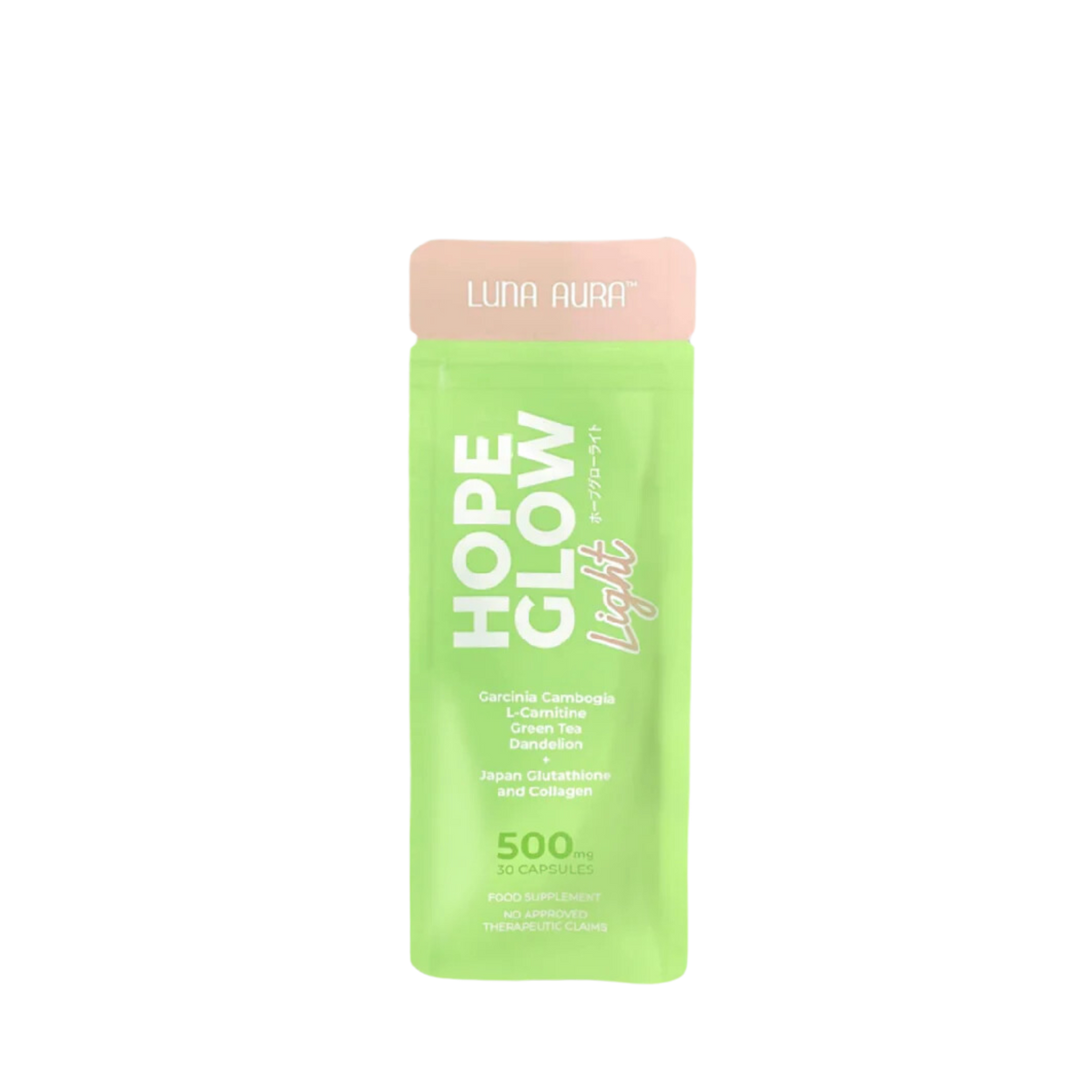 Luna Aura Hope Glow Light 500mg - 30 Capsules | Premium Skin and Wellness  Support  Skin Vitality USA