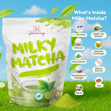 Cris Cosmetics Milky Matcha Glutathione and Collagen Drink (10 Sachets)