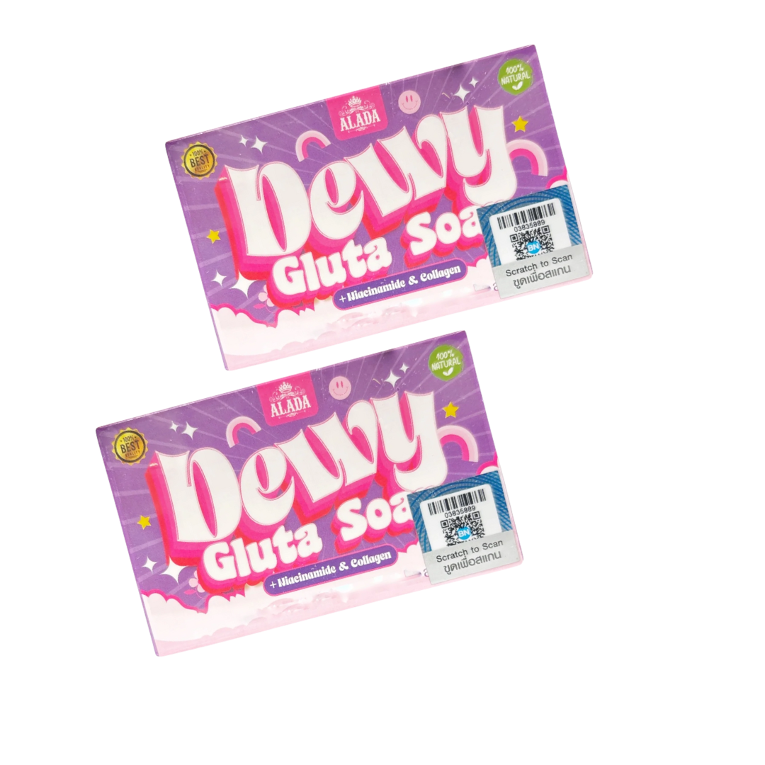 lucida ds glutathione soap  Pure Glow with LUCA  Reveal brighter, clearer, and naturally glowing skin with our Glutathione-infused soap   Enriched with Glutathione & Menthol  Helps brighten skin tone  ALADA Dewy Gluta Soap with