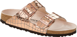 Birkenstock mule Arizona gator glam copper Sz 39