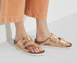 Birkenstock mule Arizona gator glam copper Sz 39