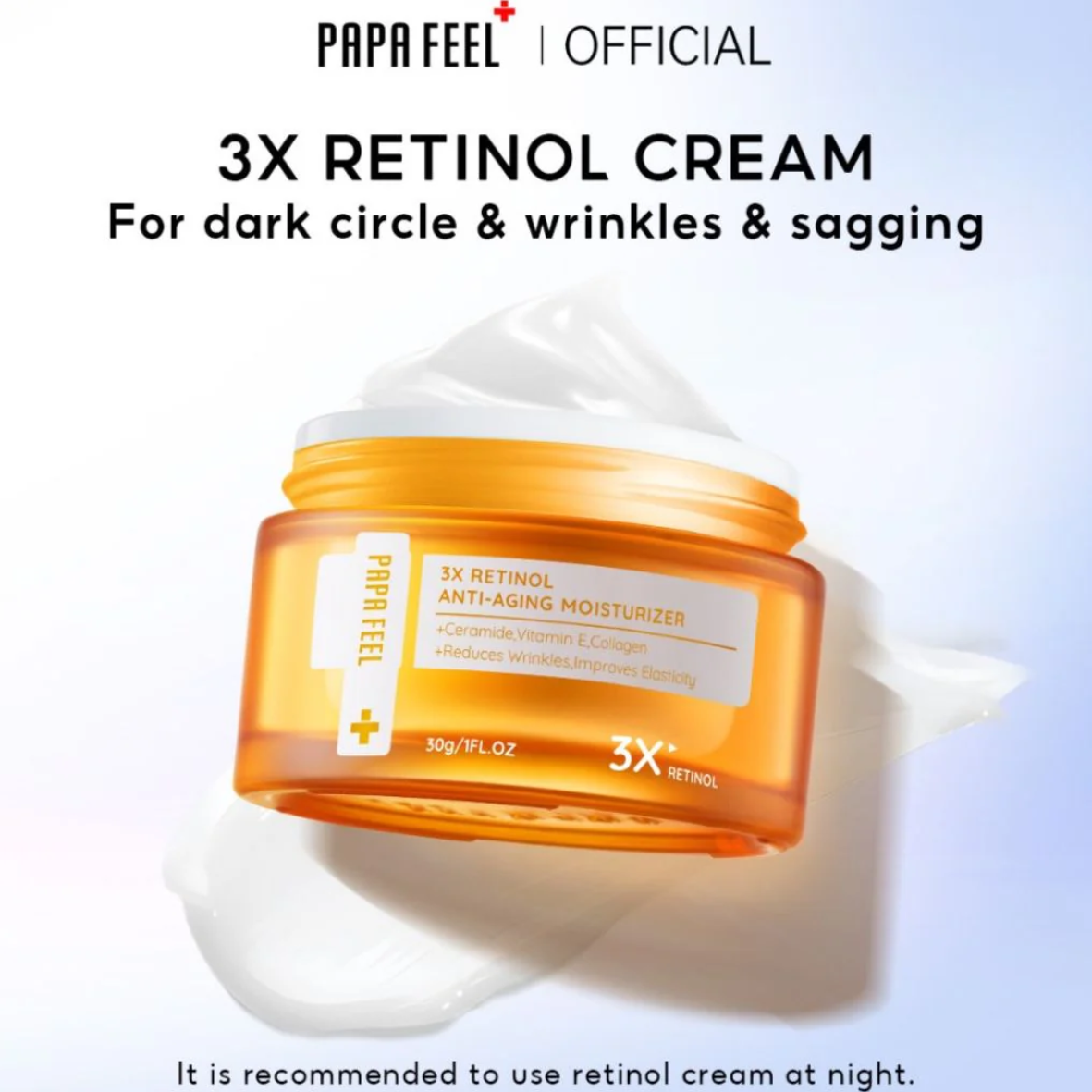 Papa Feel 3X Retinol Anti-Aging Moisturizer 30g – Triple Retinol