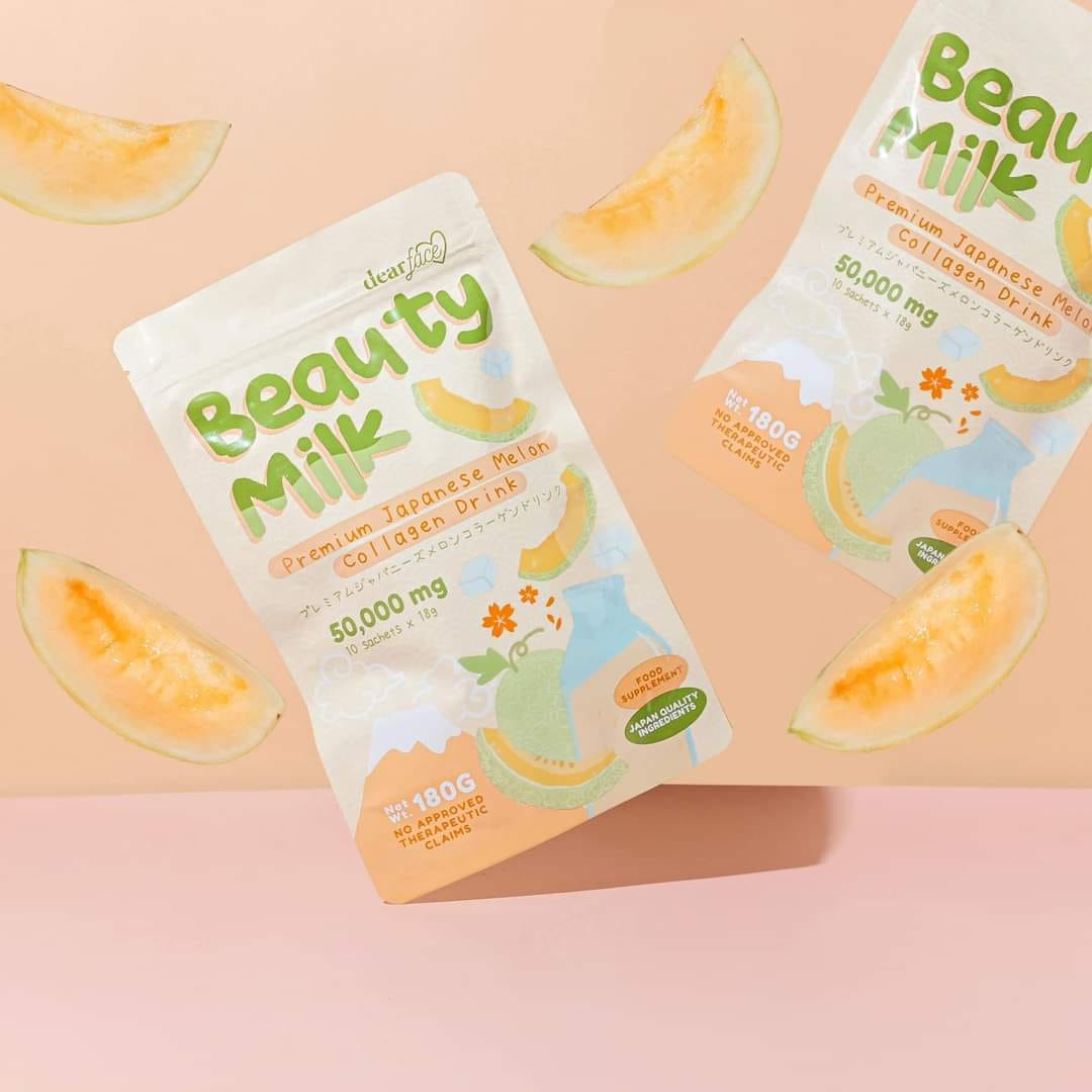 今季一番 DEAR FACE Beauty Milk Melon ビューティーミルク x5