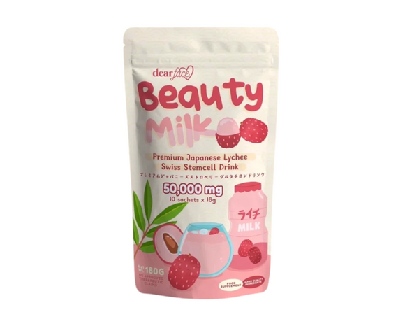Dear Face  Beauty Milk Premium Japanese Lychee Swiss Stemcell Drink- ON SALE
