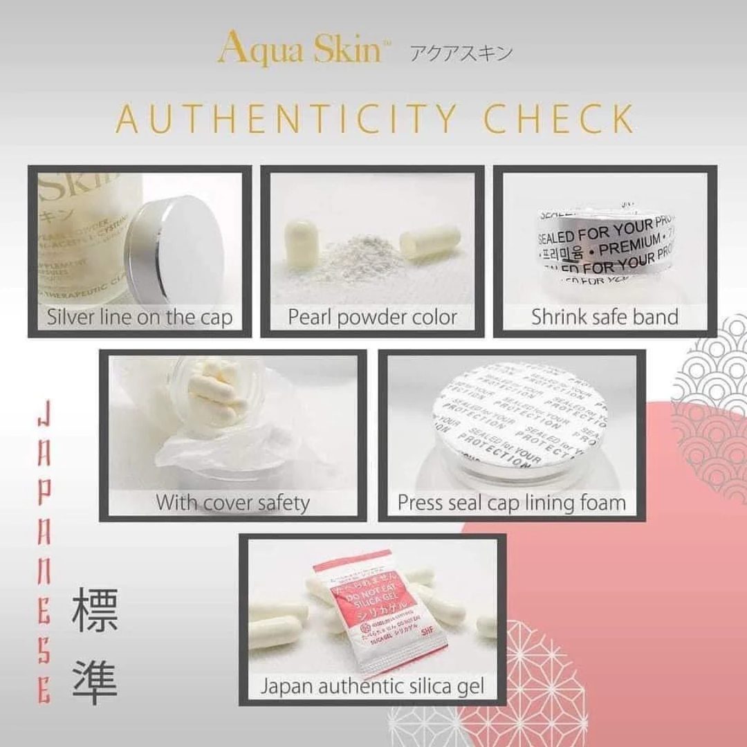 Premium Aqua Skin Glutathione and Kaizen C+ Capsules for Radiant Skin &  Health  Skin Vitality USA