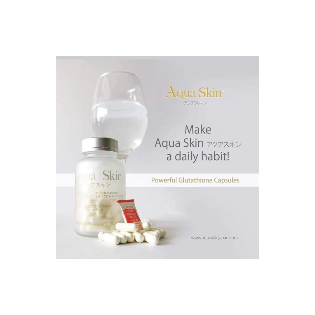 Aqua Skin Glutathione Capsules - Japan Certified, Skin Brightening Supplement Skin Vitality USA Aqua Skin Glutathione Capsules - Japan Certified, Skin Brightening Supplement Skin Vitality USA