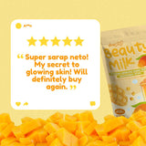 Dear Face Beauty Milk Premium Japanese Sweet Mango Antioxidant Drink, 10 Sachets X 18g