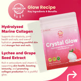 Crystal Glow Lychee Collagen Drink 10 Sachet - New & Improved Formula