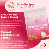 Crystal Glow Lychee Collagen Drink 10 Sachet - New & Improved Formula