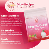 Crystal Glow Lychee Collagen Drink 10 Sachet - New & Improved Formula