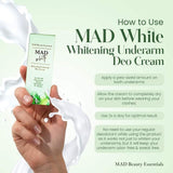 MAD Beauty Essentials - Underarm Deo Cream with Tea Tree Oil & Niacinamide, 30g