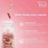 Beauty Vault LUMI 24H Glutathione Capsules, 60 Capsules