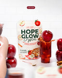 HOPE GLOW Crystal Apple Cinnamon Kombucha – Probiotic & Prebiotic Juice Drink  (18g x 10 Sachets)