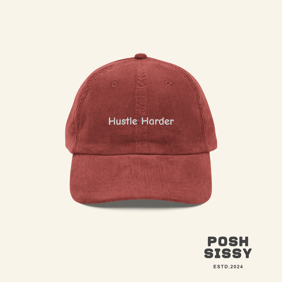 Hustle harder // Vintage Corduroy Cap