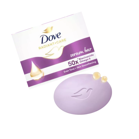 DOVE Radiant+Care Serum Bar Soap – 50× Niacinamide + Omega 6 -1 Pack