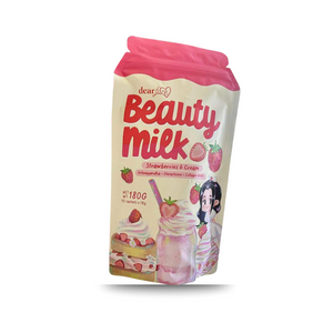 Dear Face Beauty Strawberries and Cream Collagen Drink, 10 Sachets x 18g