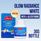 Myra Glow Radiance White 30‑Capsules – L‑Glutathione Skin Brightening & Antioxidant