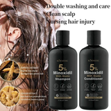KORMESIC 5% Minoxidil With Biotin Hair Care Set 300ml Shampoo & Conditioner