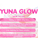 BMRS YUNA GLOW Face & Body Cream with Placenta, Glutathione & Dragon Blood Extract - 200 ml