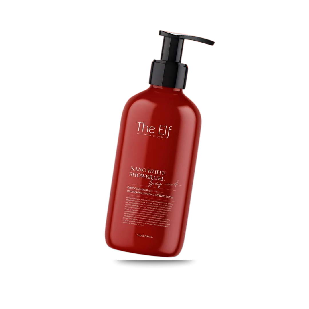 The Elf Nano White Shower Gel with Aloe, Niacinamide & Collagen