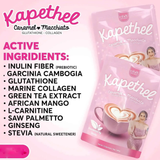 Ethel Booba Kapethel Coffee Drink Mix with Herbs & Collagen – Caramel Macchiato Flavor | 10 Sachets x 18g