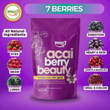 Weekit7 Acai Berry Beauty Drink 7 Sachets | Organic Acai and 7 Berry Blend Powder