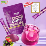 Weekit7 Acai Berry Beauty Drink 7 Sachets | Organic Acai and 7 Berry Blend Powder