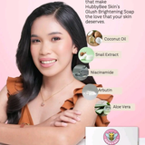 HubbyBee Skin’s Glush Luxury Face & Body Soap – Deep Hydration, Moisture-Lock Formula with Coconut Oil, Niacinamide, Snail Extract & Arbutin – 135g