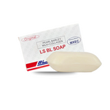 Bar of soap with packaging labeled 'LS BL Soap' on a white background