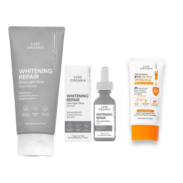Luxe Organix Whitening Repair 3セット Luxe Organix Whitening Repair Ultra Light Glow Foam Cleanser