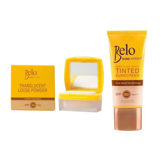 Belo SunExpert Radiant Duo: Tinted Sunscreen SPF 50 + Translucent Loose Powder SPF 30