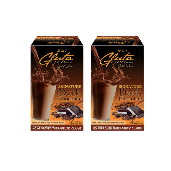 Glutalipo Gold Series Signature Dark Chocolate - 30 Sachets (No Box)