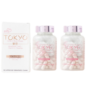 tokyo white glutathione Aishi Premium Tokyo White C-Block Dyfage Glutathione, 60 Capsules- Twi – Skin Vitality USA