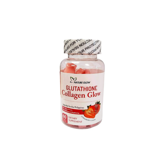 Nature Glow Glutathione Collagen - Strawberry Flavor, 60 Chewable Gummies