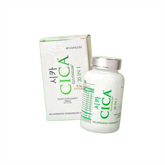 CICA GlutaSlim 20 in 1 Food Supplement, 60 Capsules