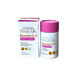 Luxe Skin Beauty Talks Booster C +C Vitamin C + Collagen, 60 Capsules