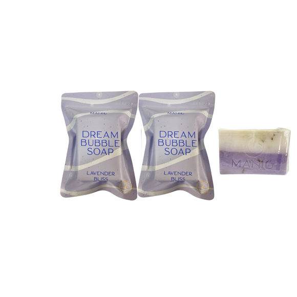 Manic Beauty Dream Bubble Soap - Lavender Bliss, 130g- twin pack