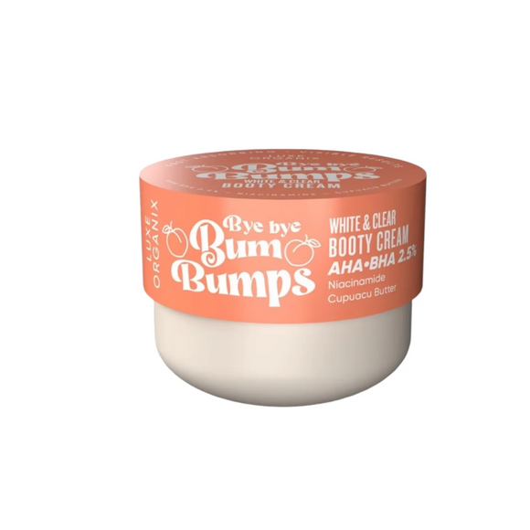 LUXE ORGANIX Bye Bye Bum Bumps White and Clear Booty Cream 230g