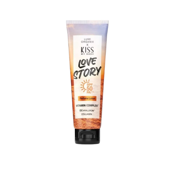 Luxe Organix X Kiss My Body LOVE STORY Perfume Lotion SPF 50 PA+++ | 200g