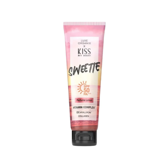 Luxe Organix X Kiss My Body SWEETIE Perfume Lotion SPF 50 PA+++ | 200g