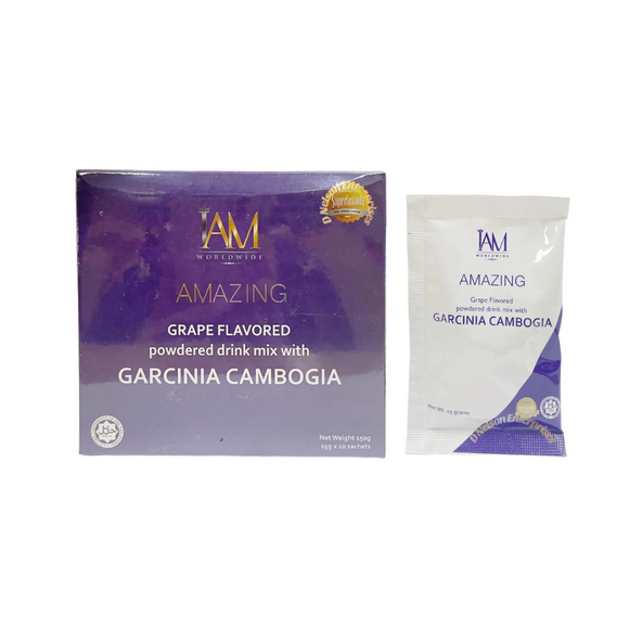 IAM Worldwide AMAZING Grape Juice with Garcinia Cambogia 10 Sachets/ pack