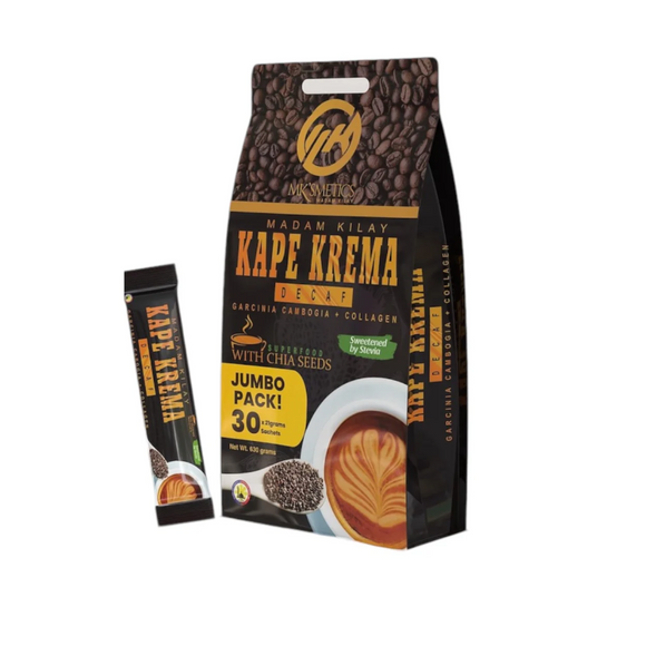 Madam Kilay JUMBO KAPE KREMA Decaf Coffee (30 Sachets)