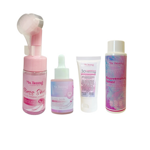 Ms. Tsung Essentials Day Time Beauty Bundle: Foam Cleanser, Toner, Serum and Sunblock