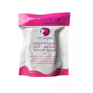 SY GLOW Fast White Ice Cream Whipp Soap, 125g